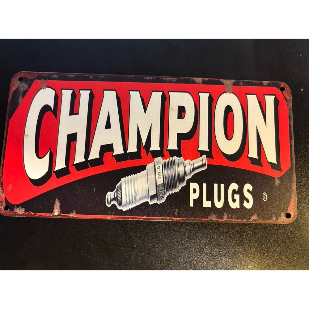 Champion Spark Plugs AdveVintage Champion Spark Plugs Advertisement Sign